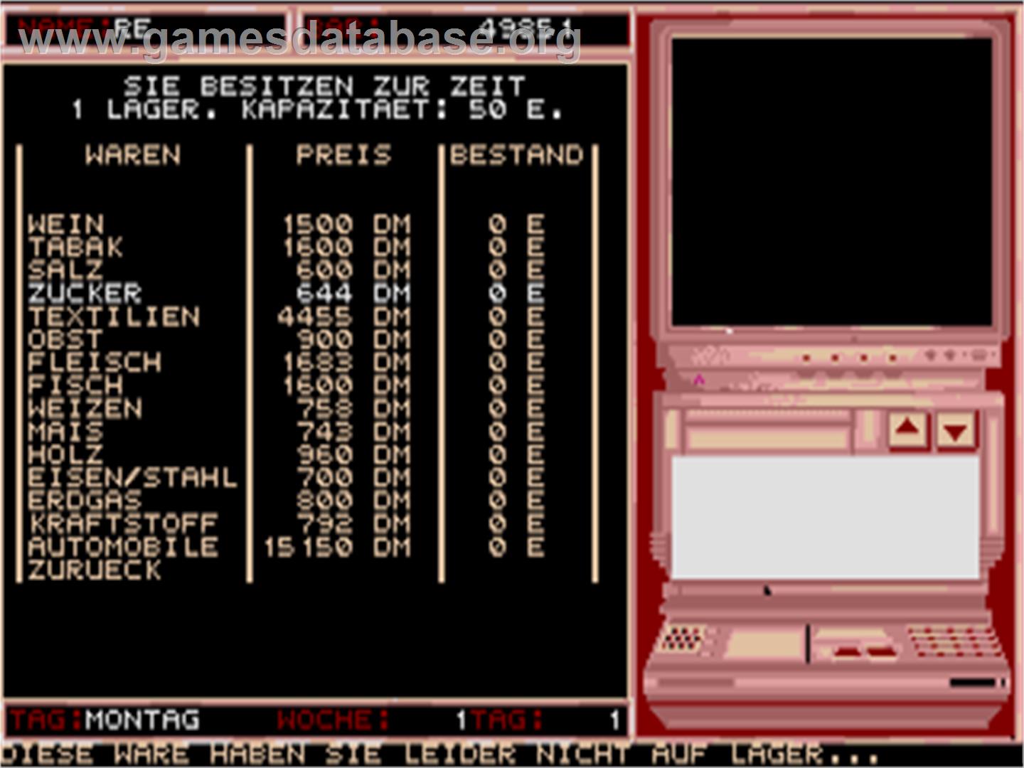Transworld - Atari ST - Artwork - In Game